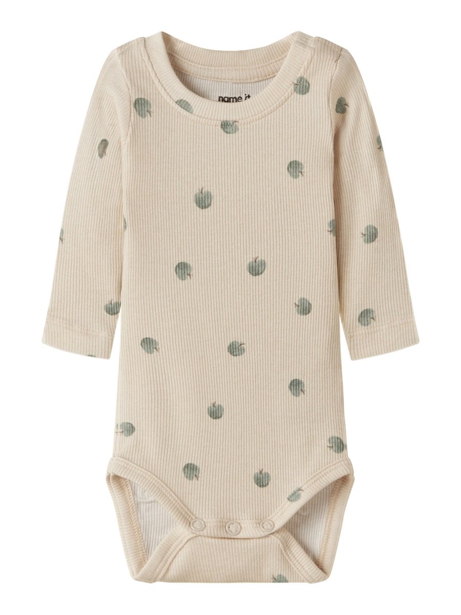 name it baby FOAPPLE LS BODY - Almond Milk | Torgunns Barneklær AS