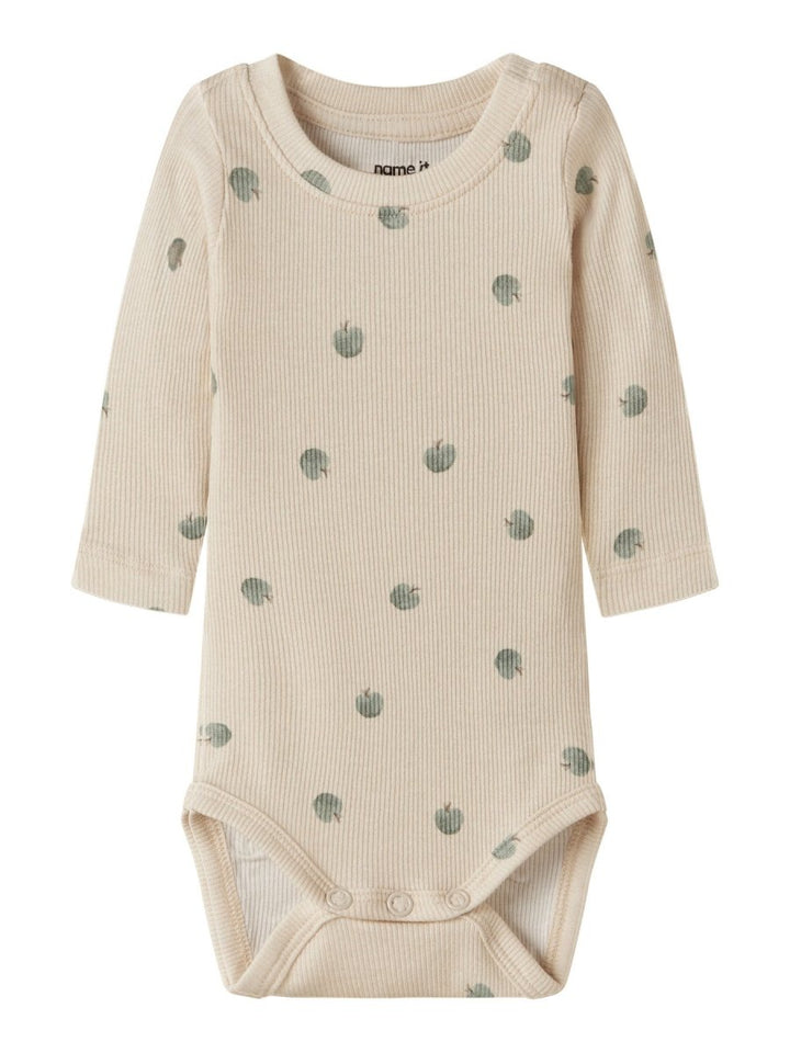 name it baby FOAPPLE LS BODY - Almond Milk | Torgunns Barneklær AS