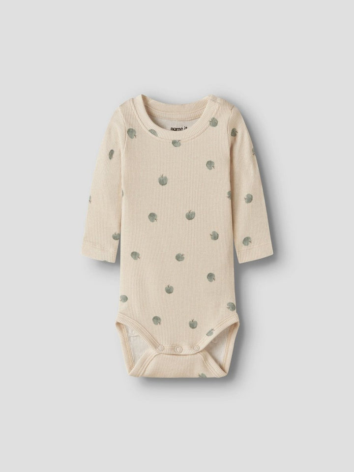 name it baby FOAPPLE LS BODY - Almond Milk | Torgunns Barneklær AS