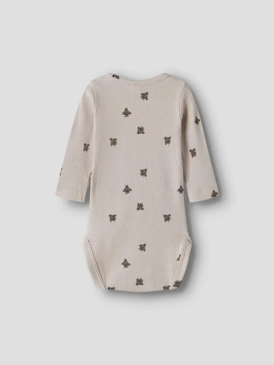 name it baby FUNKAB LS BODY - Chateau Gray | Bie | Torgunns Barneklær AS