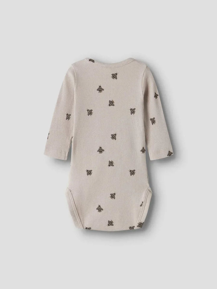 name it baby FUNKAB LS BODY - Chateau Gray | Bie | Torgunns Barneklær AS