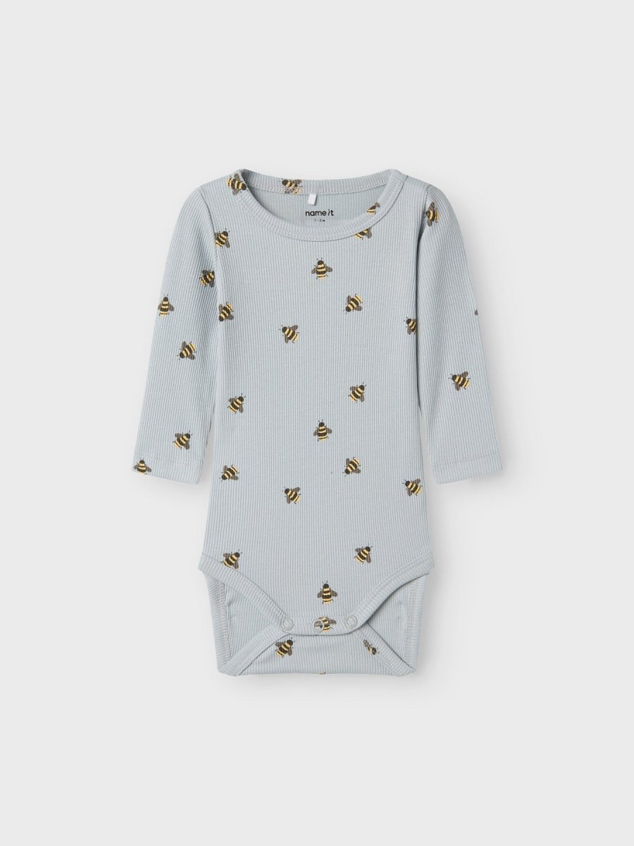 name it baby FUNKAB LS BODY - Pearl Blue | Bie | Torgunns Barneklær AS