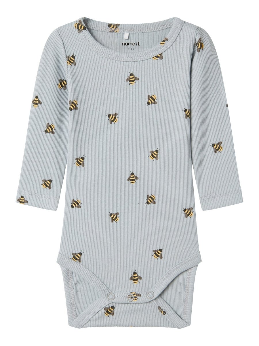 name it baby FUNKAB LS BODY - Pearl Blue | Bie | Torgunns Barneklær AS