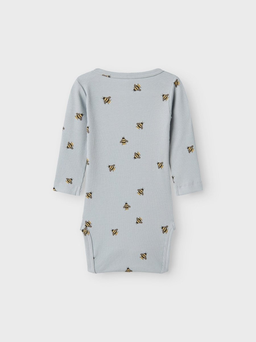 name it baby FUNKAB LS BODY - Pearl Blue | Bie | Torgunns Barneklær AS