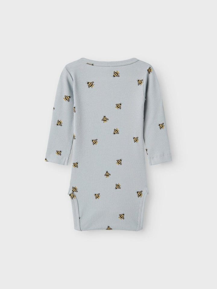 name it baby FUNKAB LS BODY - Pearl Blue | Bie | Torgunns Barneklær AS