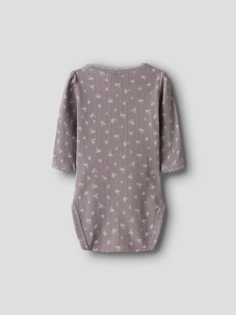 name it baby HOISE LS BODY - Purple Dove | Torgunns Barneklær AS