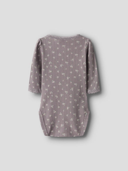 name it baby HOISE LS BODY - Purple Dove | Torgunns Barneklær AS