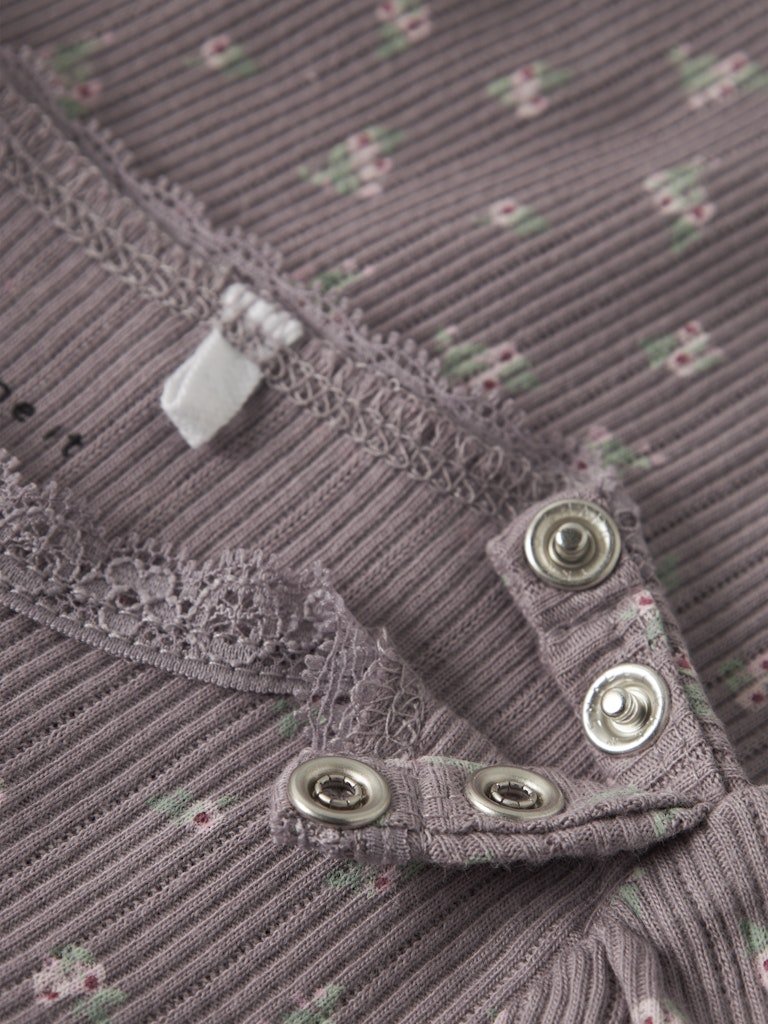 name it baby HOISE LS BODY - Purple Dove | Torgunns Barneklær AS