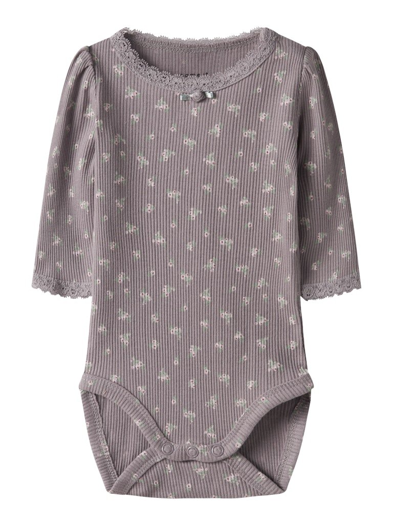 name it baby HOISE LS BODY - Purple Dove | Torgunns Barneklær AS