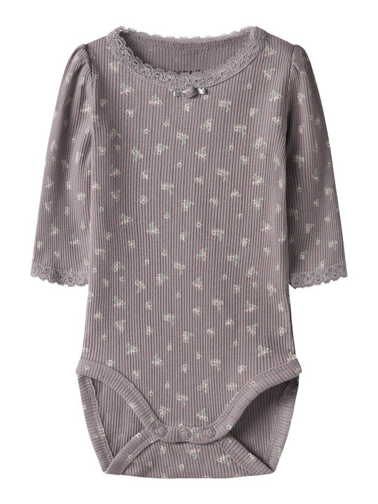 name it baby HOISE LS BODY - Purple Dove | Torgunns Barneklær AS