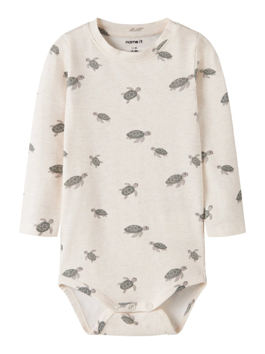 name it baby JAMIE LS BODY - Peyote Melange | Torgunns Barneklær AS