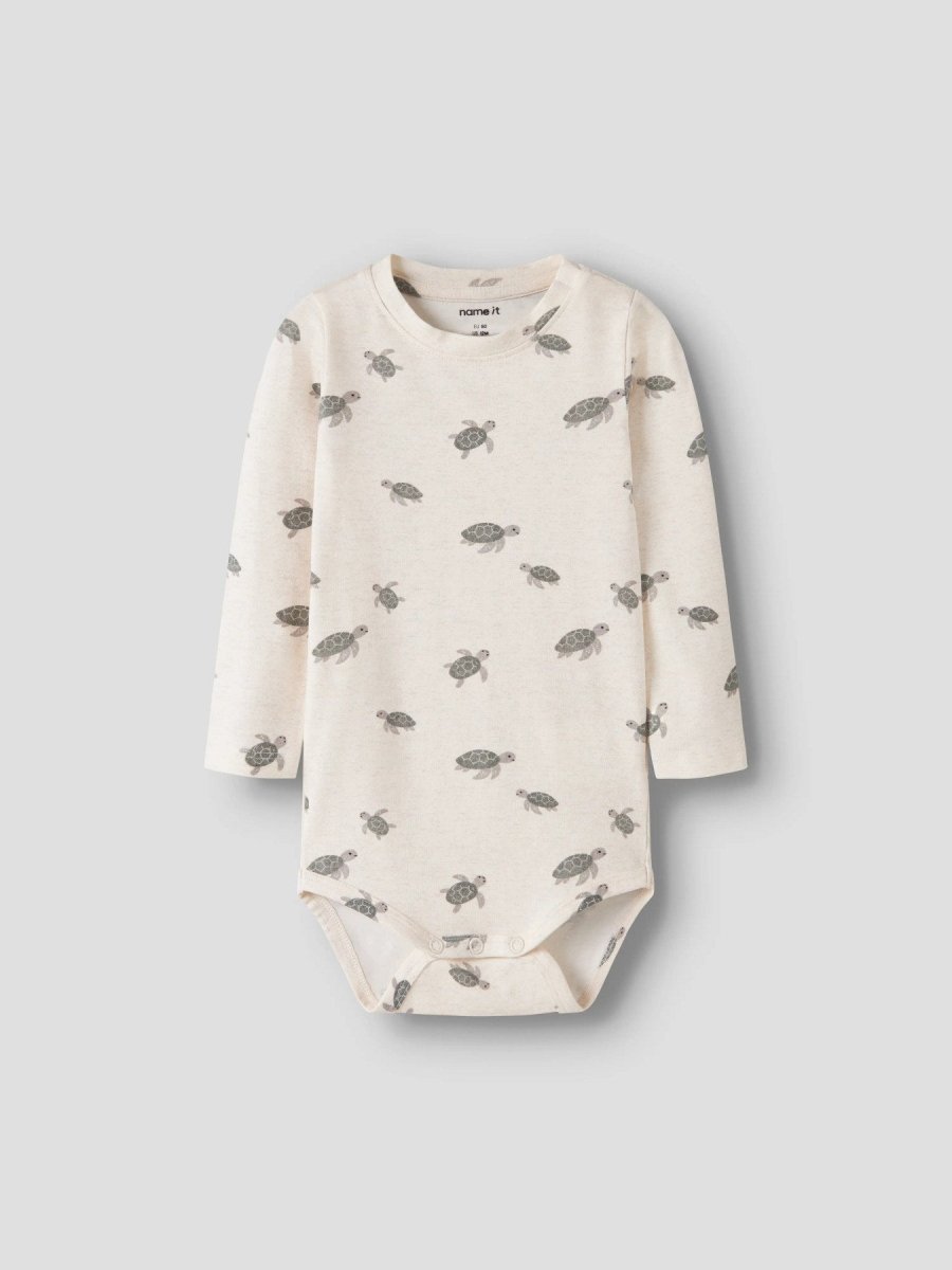name it baby JAMIE LS BODY - Peyote Melange | Torgunns Barneklær AS