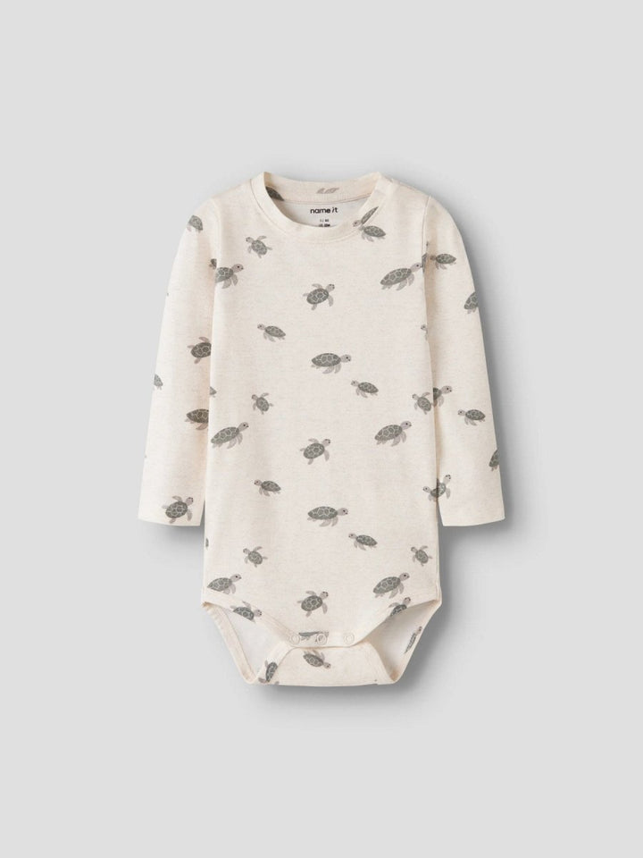 name it baby JAMIE LS BODY - Peyote Melange | Torgunns Barneklær AS