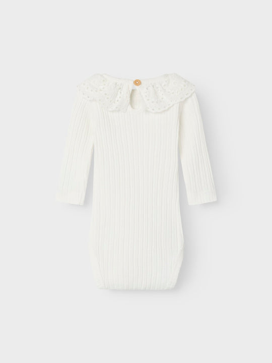 name it baby JOHANNE LS BODY - Cloud Dancer | Torgunns Barneklær AS