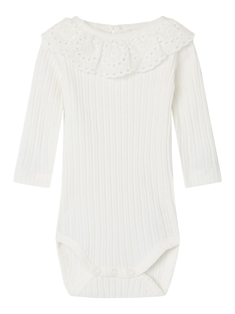 name it baby JOHANNE LS BODY - Cloud Dancer | Torgunns Barneklær AS
