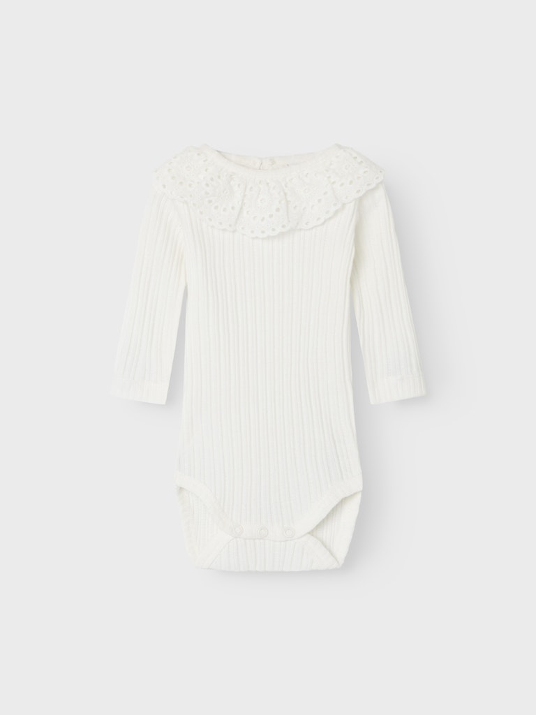 name it baby JOHANNE LS BODY - Cloud Dancer | Torgunns Barneklær AS