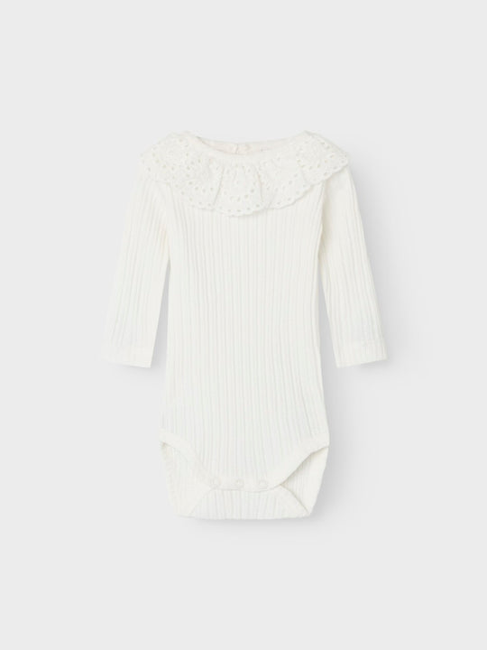 name it baby JOHANNE LS BODY - Cloud Dancer | Torgunns Barneklær AS