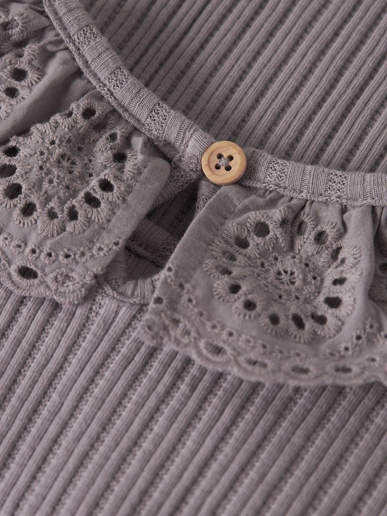 name it baby JOHANNE LS BODY - Purple Dove | Torgunns Barneklær AS
