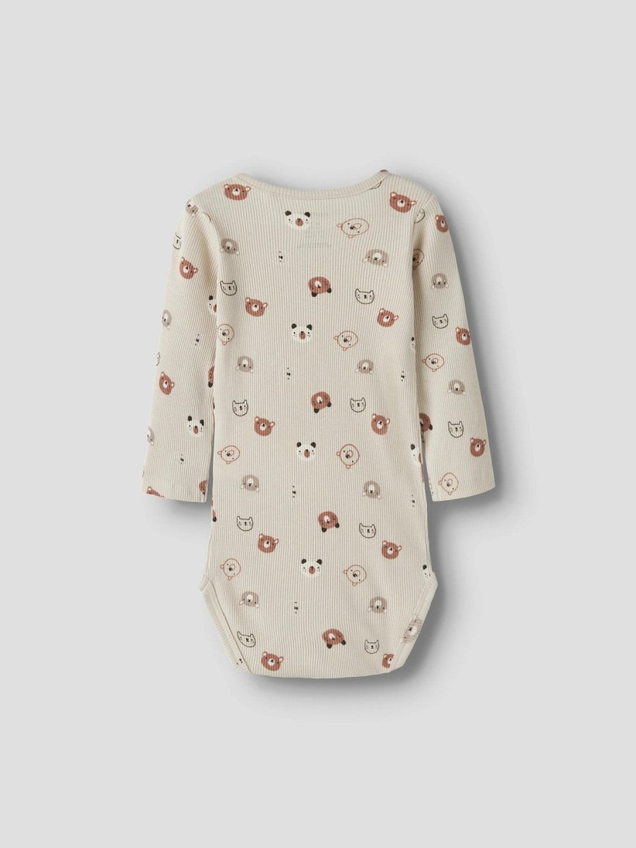 name it baby JOPPI LS BODY - Almond Milk | Torgunns Barneklær AS