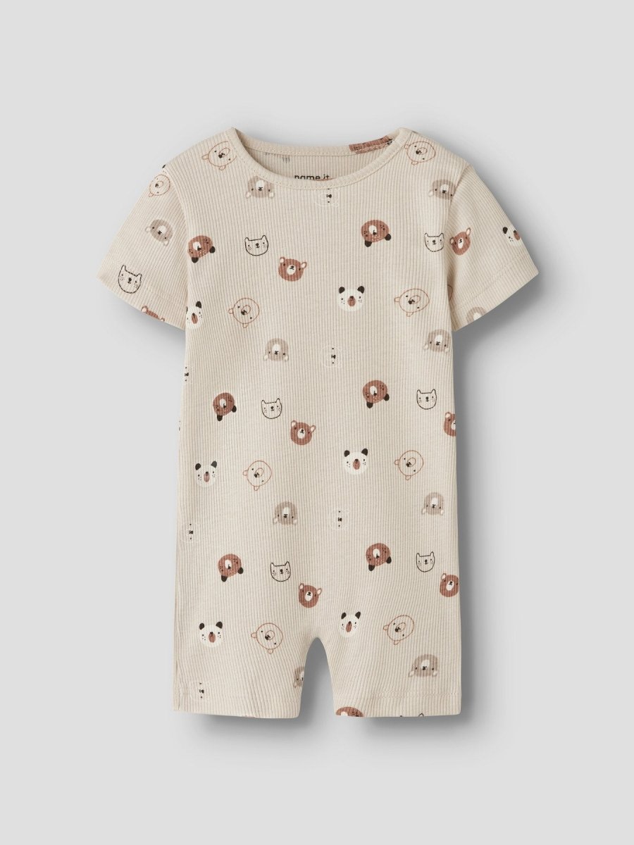 name it baby JOPPI romper - Almond Milk | Torgunns Barneklær AS