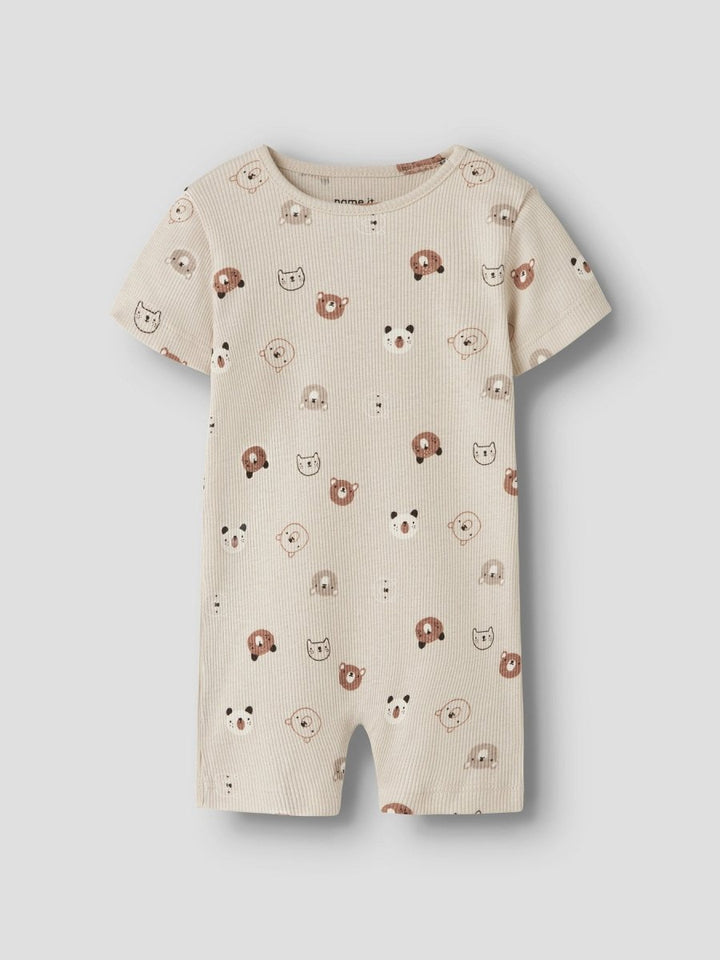 name it baby JOPPI romper - Almond Milk | Torgunns Barneklær AS
