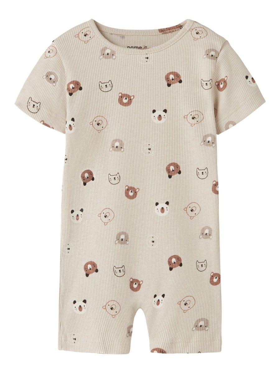 name it baby JOPPI romper - Almond Milk | Torgunns Barneklær AS