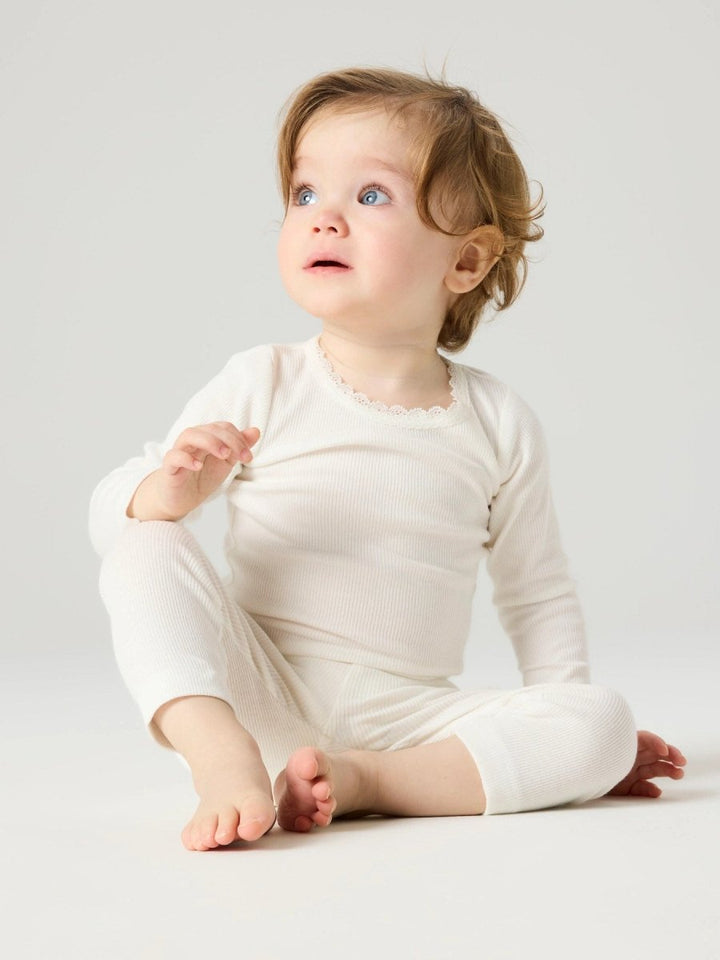 name it baby KAB LS BODY NOOS - Cloud Dancer | Torgunns Barneklær AS