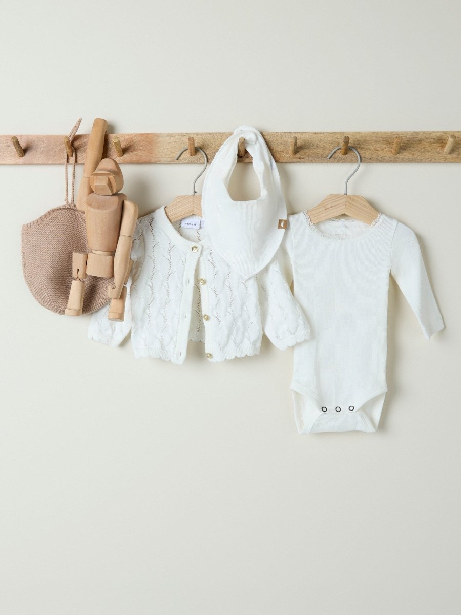 name it baby KAB LS BODY NOOS - Cloud Dancer | Torgunns Barneklær AS