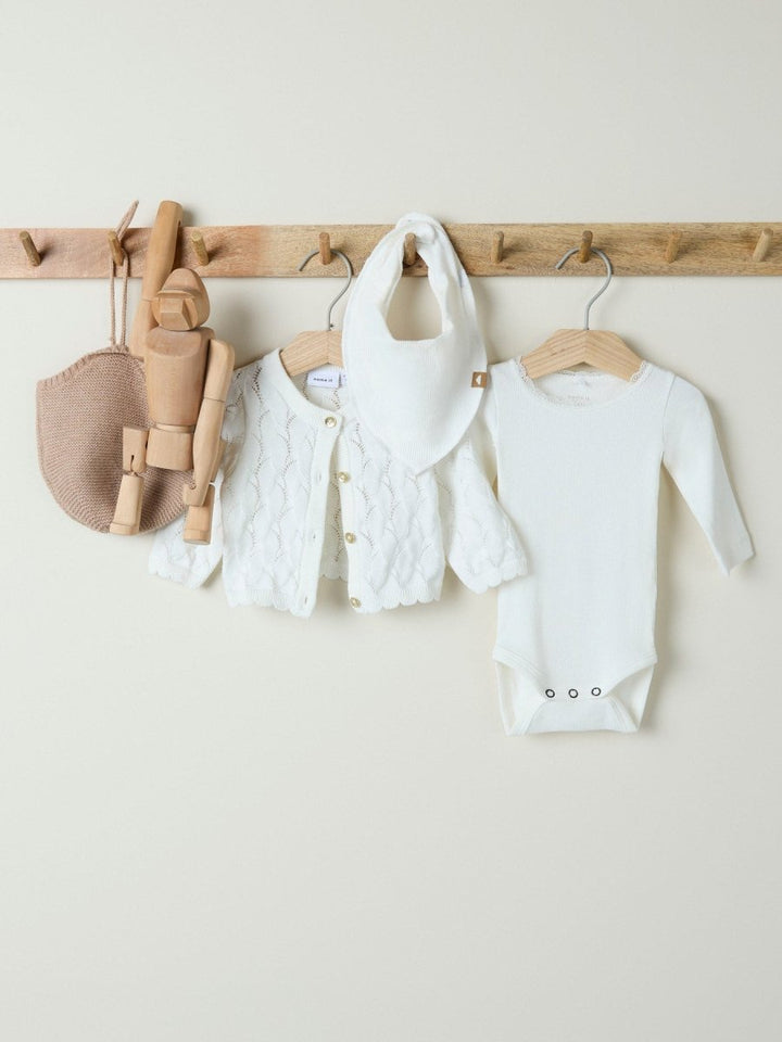 name it baby KAB LS BODY NOOS - Cloud Dancer | Torgunns Barneklær AS