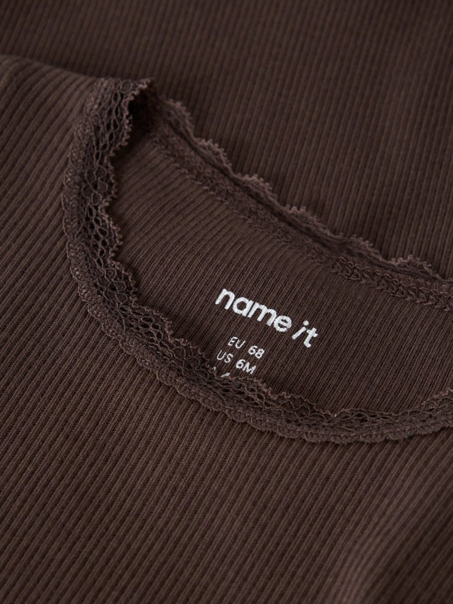 name it baby KAB LS BODY NOOS - French Roast | Torgunns Barneklær AS