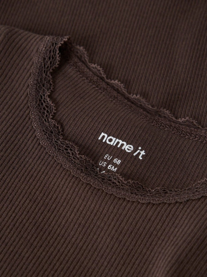 name it baby KAB LS BODY NOOS - French Roast | Torgunns Barneklær AS