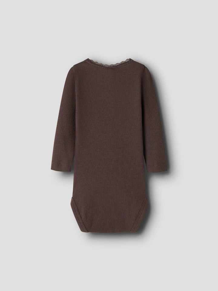 name it baby KAB LS BODY NOOS - French Roast | Torgunns Barneklær AS