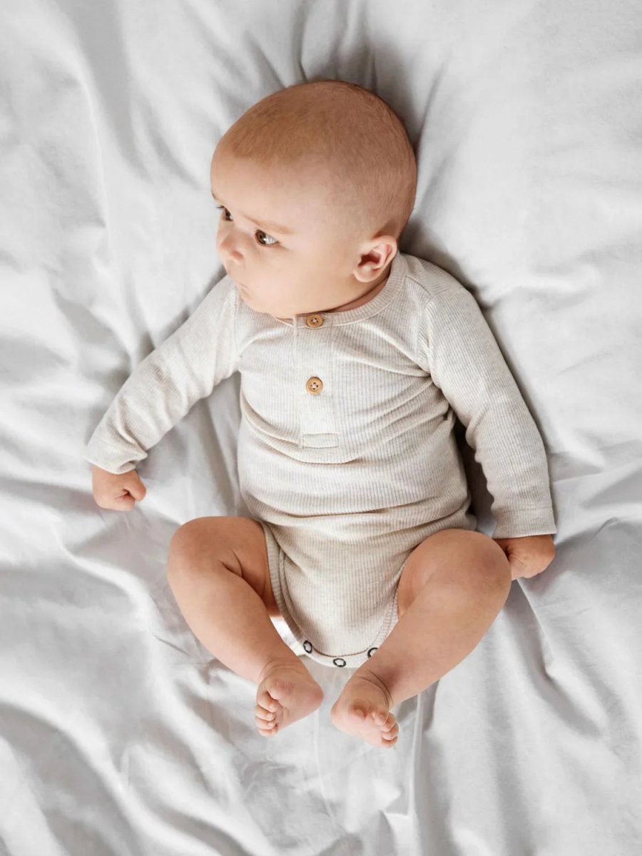 name it baby KAB LS BODY NOOS - Peyote Melange | Torgunns Barneklær AS