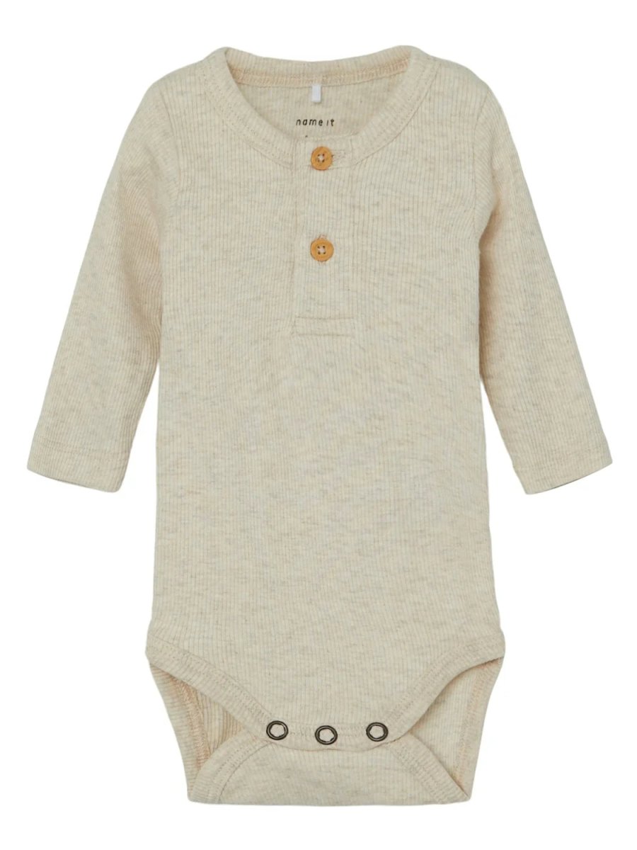 name it baby KAB LS BODY NOOS - Peyote Melange | Torgunns Barneklær AS