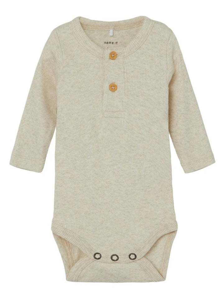 name it baby KAB LS BODY NOOS - Peyote Melange | Torgunns Barneklær AS