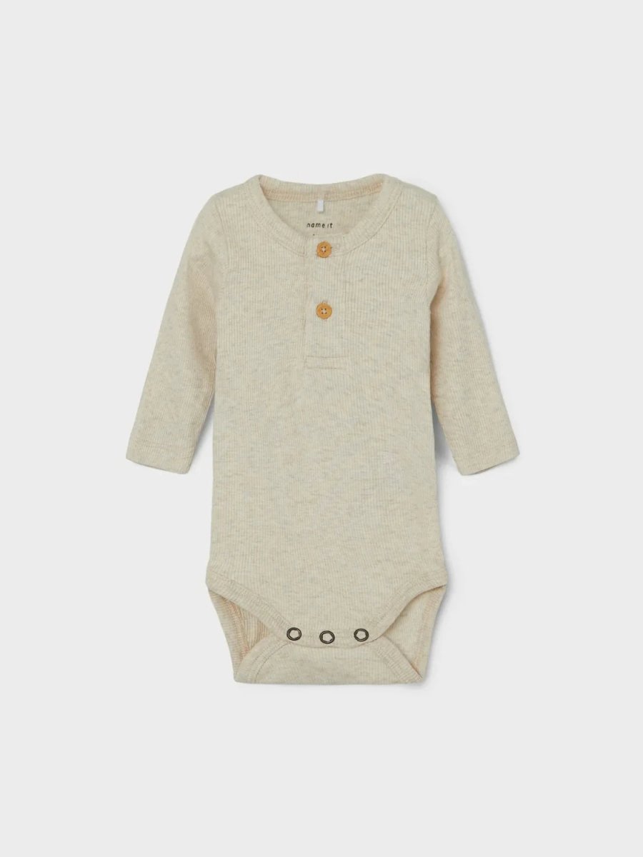 name it baby KAB LS BODY NOOS - Peyote Melange | Torgunns Barneklær AS