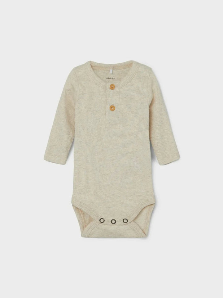 name it baby KAB LS BODY NOOS - Peyote Melange | Torgunns Barneklær AS
