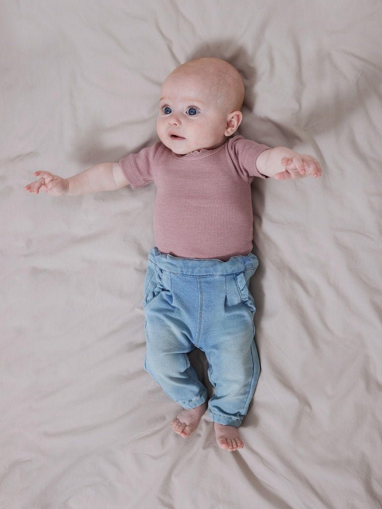 name it baby KAB SS BODY NOOS - Deauville Mauve | Torgunns Barneklær AS