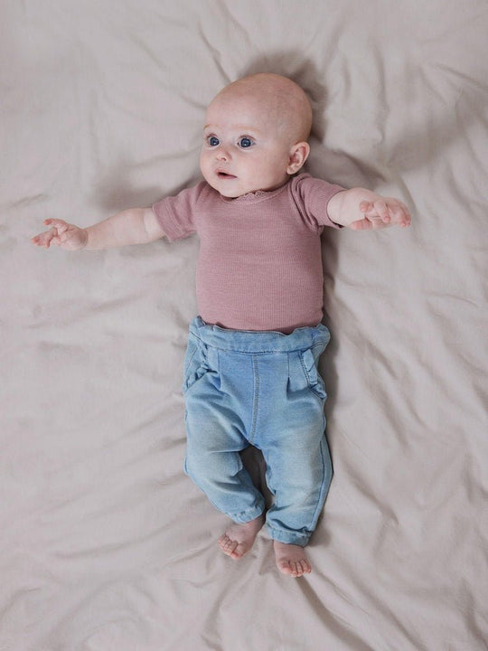 name it baby KAB SS BODY NOOS - Deauville Mauve | Torgunns Barneklær AS