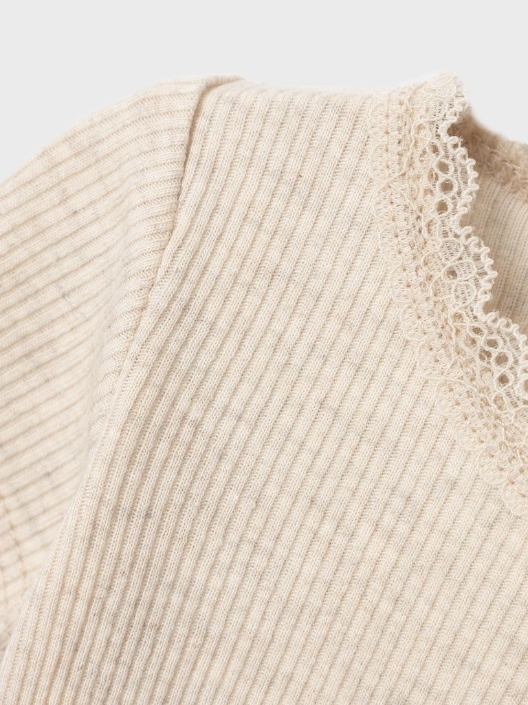name it baby KAB SS BODY NOOS - Peyote Melange | Torgunns Barneklær AS
