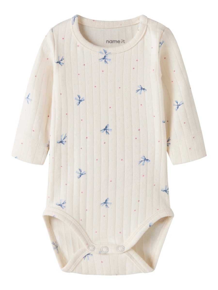 name it baby KATHLEN LS BODY - Antique White | Torgunns Barneklær AS