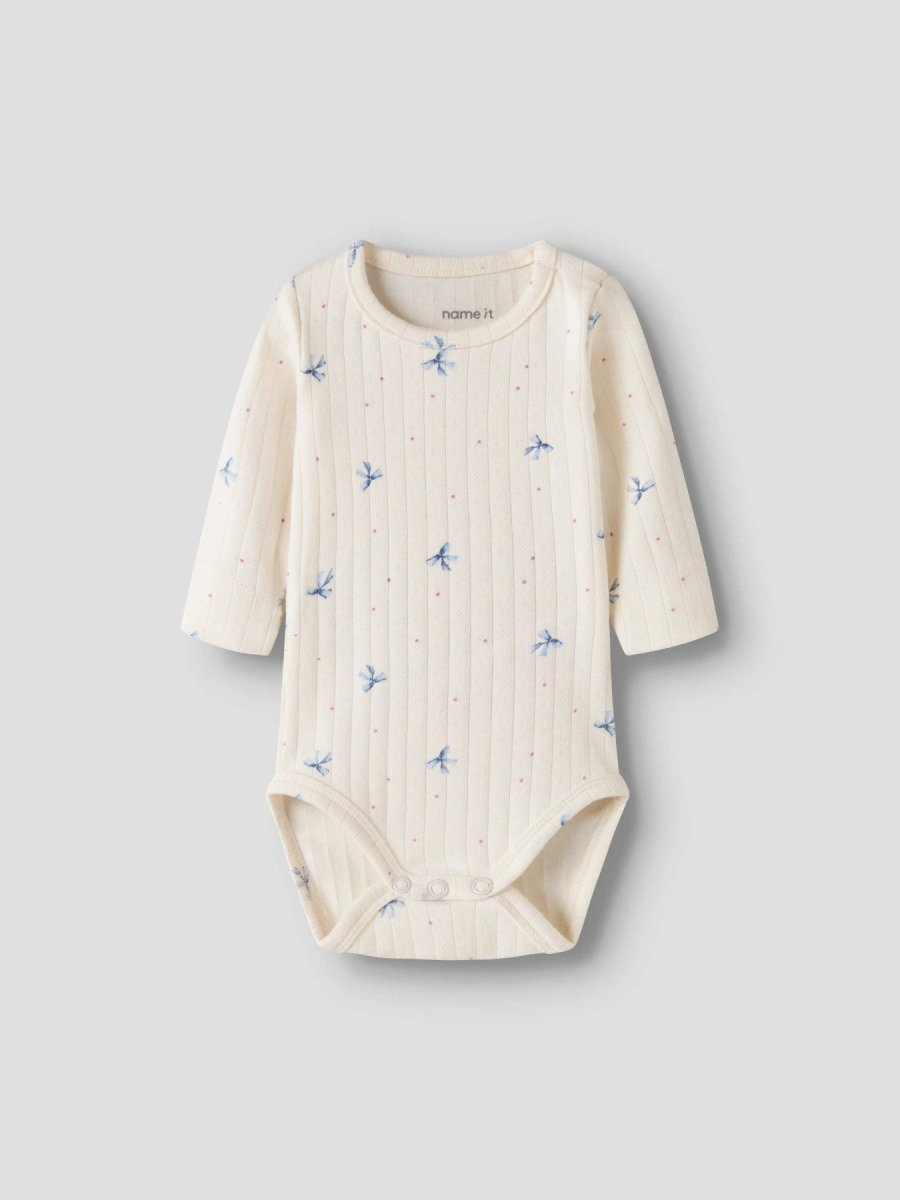name it baby KATHLEN LS BODY - Antique White | Torgunns Barneklær AS