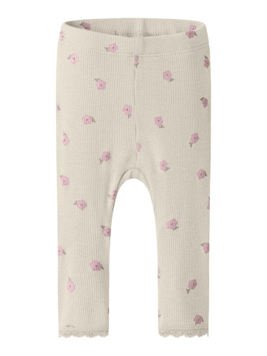 name it baby LAUREL Legging - Peyote Melange | Torgunns Barneklær AS