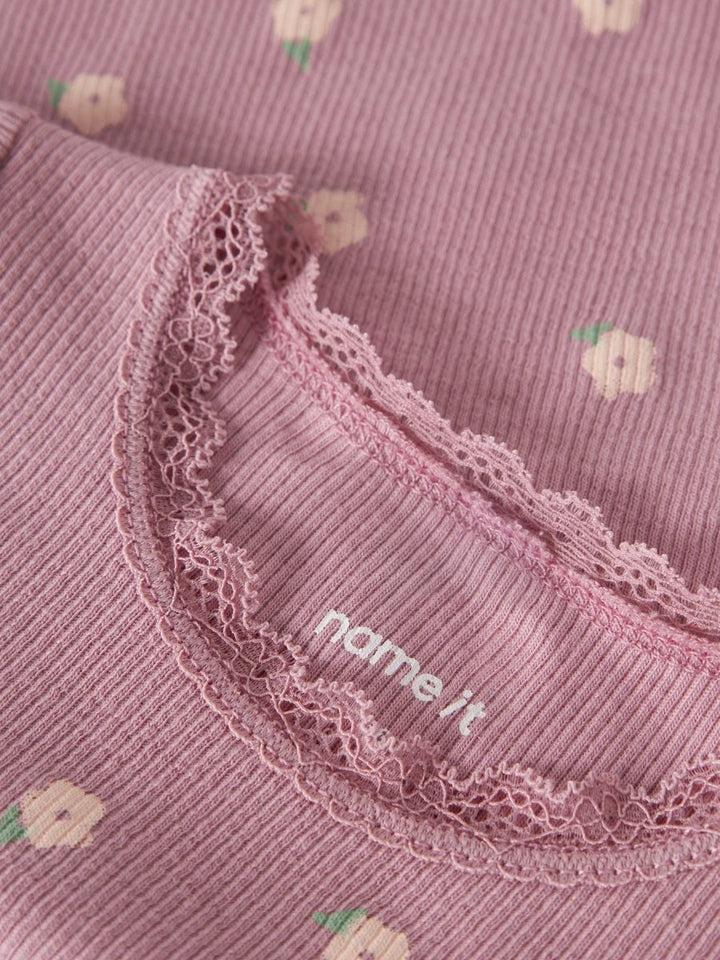 name it baby LAUREL LS Body - Lilas | Torgunns Barneklær AS