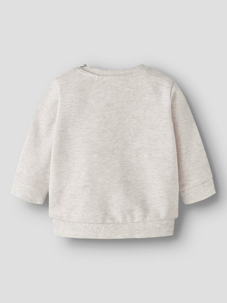 name it baby LOKIE LS SWEAT BRU - Peyote Melange | Torgunns Barneklær AS