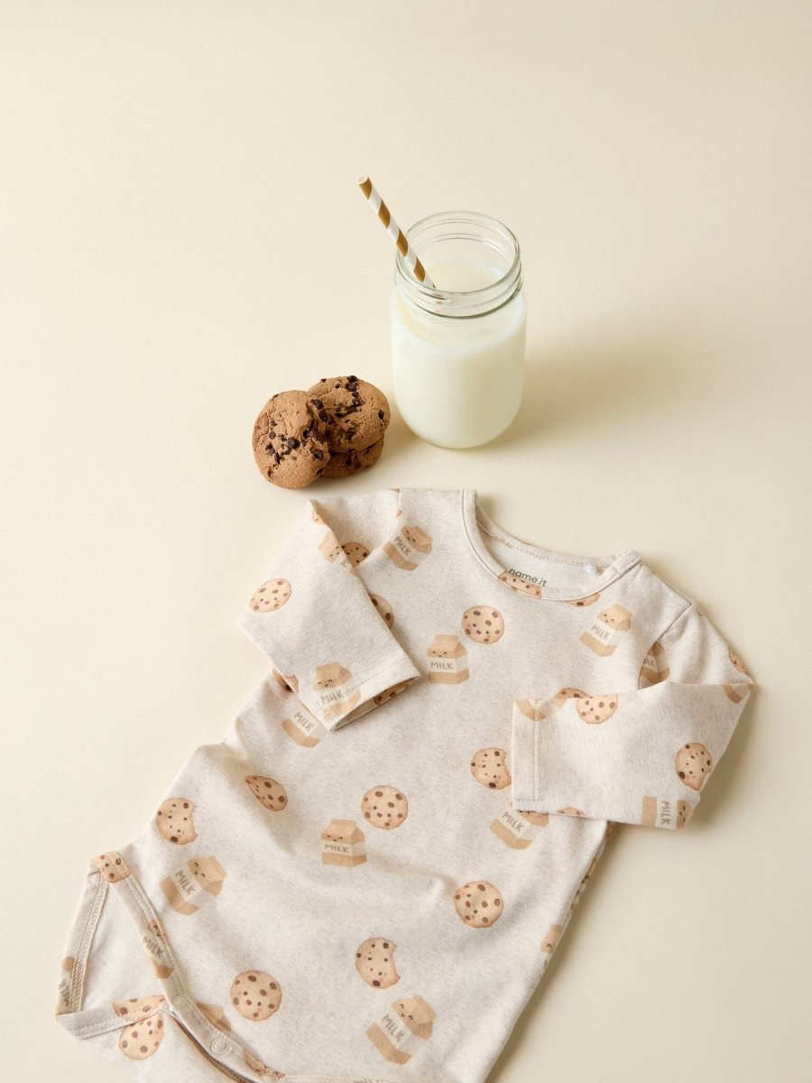 name it baby LOOKIM LS BODY - Peyote Melange | Torgunns Barneklær AS