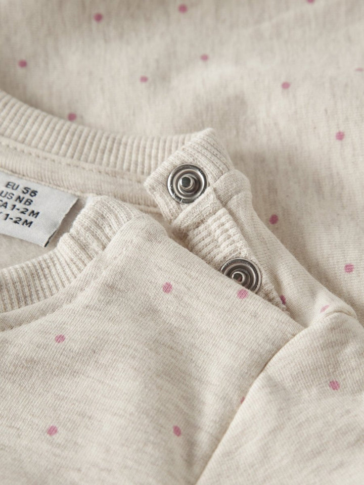 name it baby LUELLE LS SWEAT - Peyote Melange | Torgunns Barneklær AS