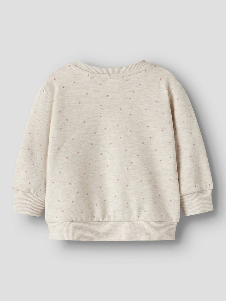 name it baby LUELLE LS SWEAT - Peyote Melange | Torgunns Barneklær AS