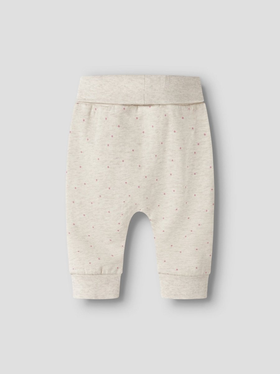 name it baby LUELLE SWEAT PANT - Peyote Melange | Torgunns Barneklær AS