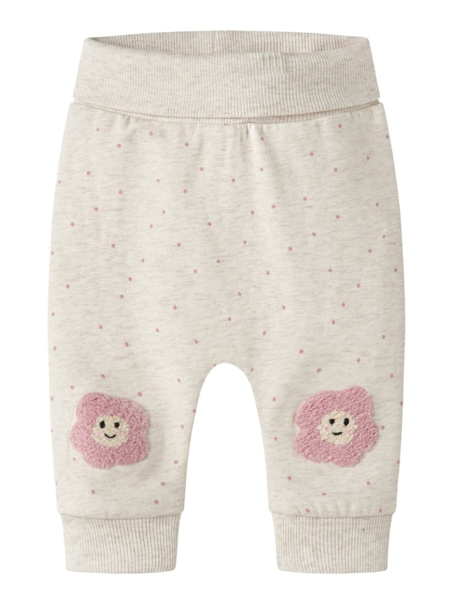 name it baby LUELLE SWEAT PANT - Peyote Melange | Torgunns Barneklær AS